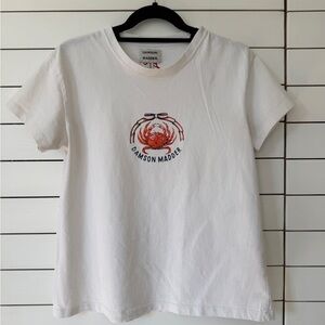 Damson Madder White Graphic Short Sleeve Tee
